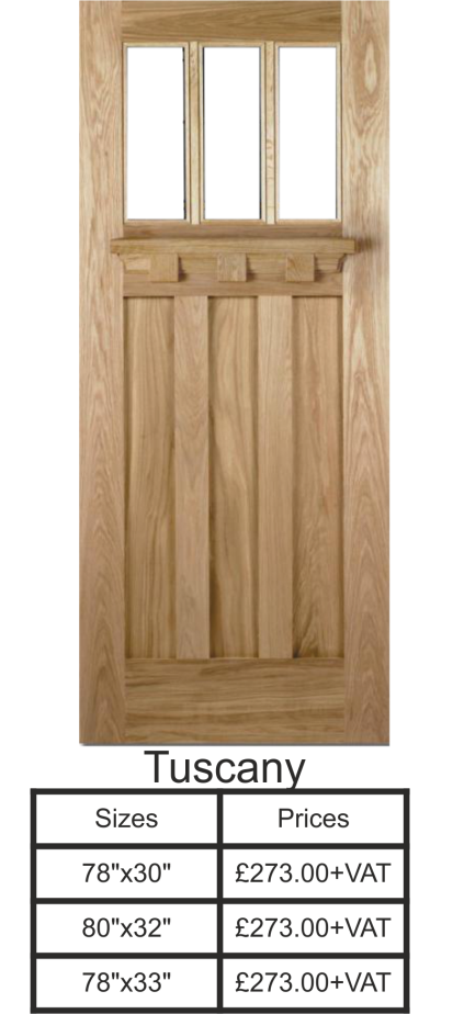 LPD Oak Wood External Door