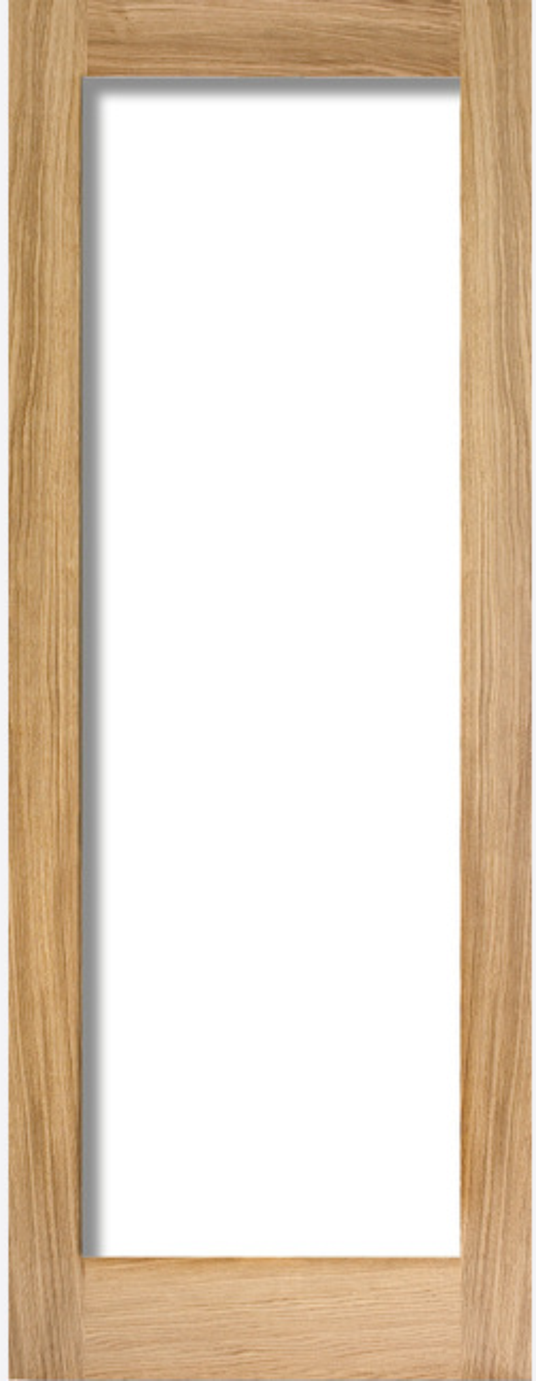 Oak pattern unglazed door lpd
