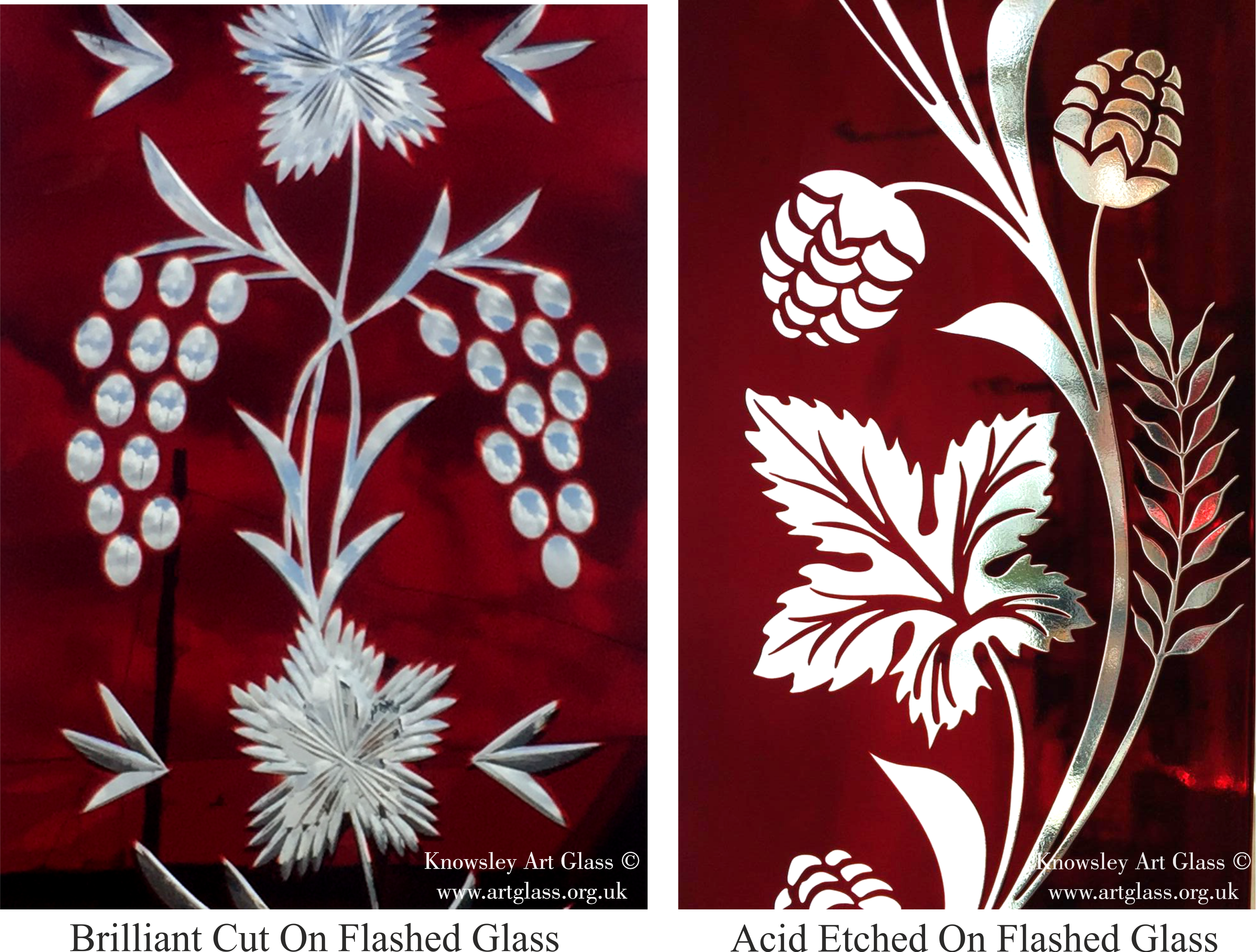 coloured glass borders