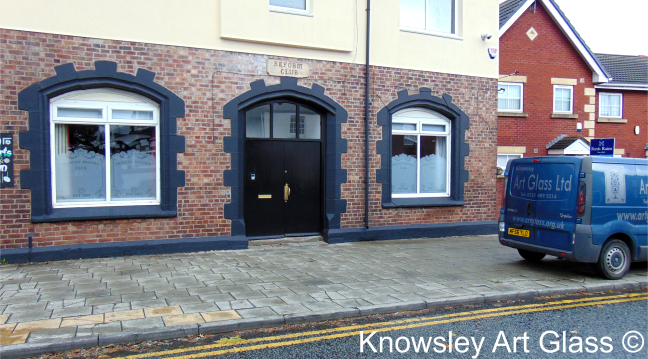 Window Sign Pub Etched Glass Decorative