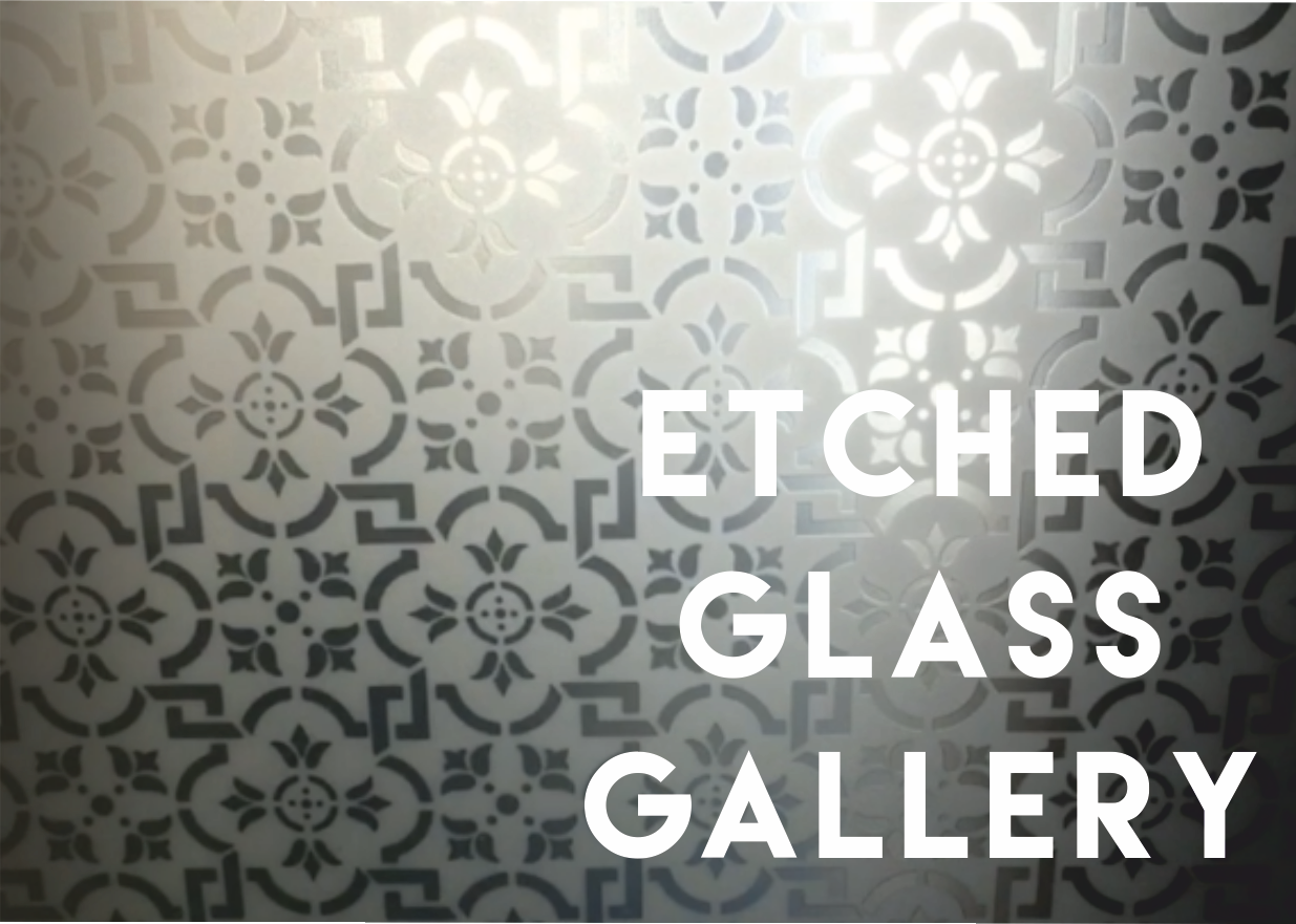 vintage etched glass