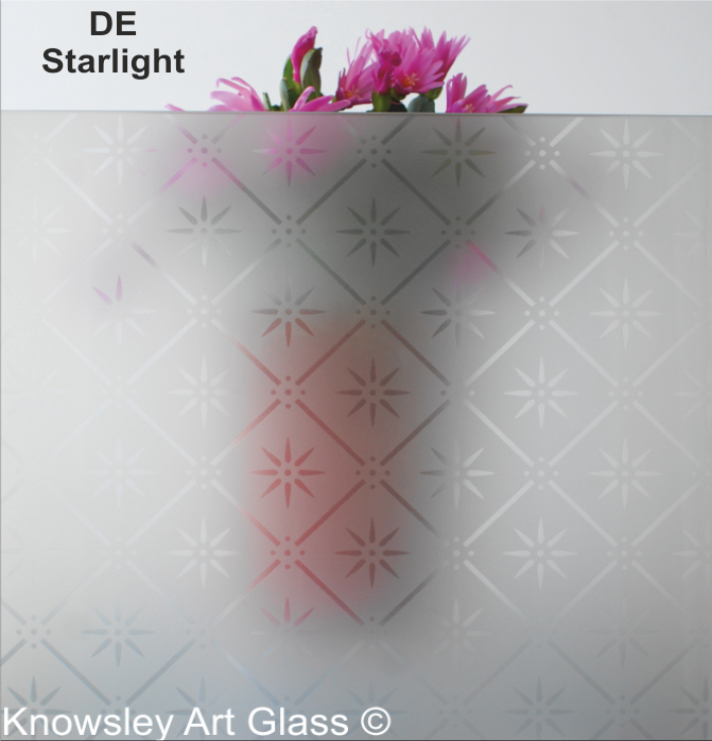 star etched glass acid design