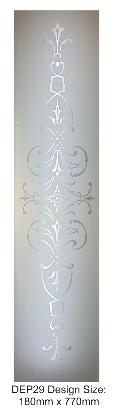 acid etched pane design