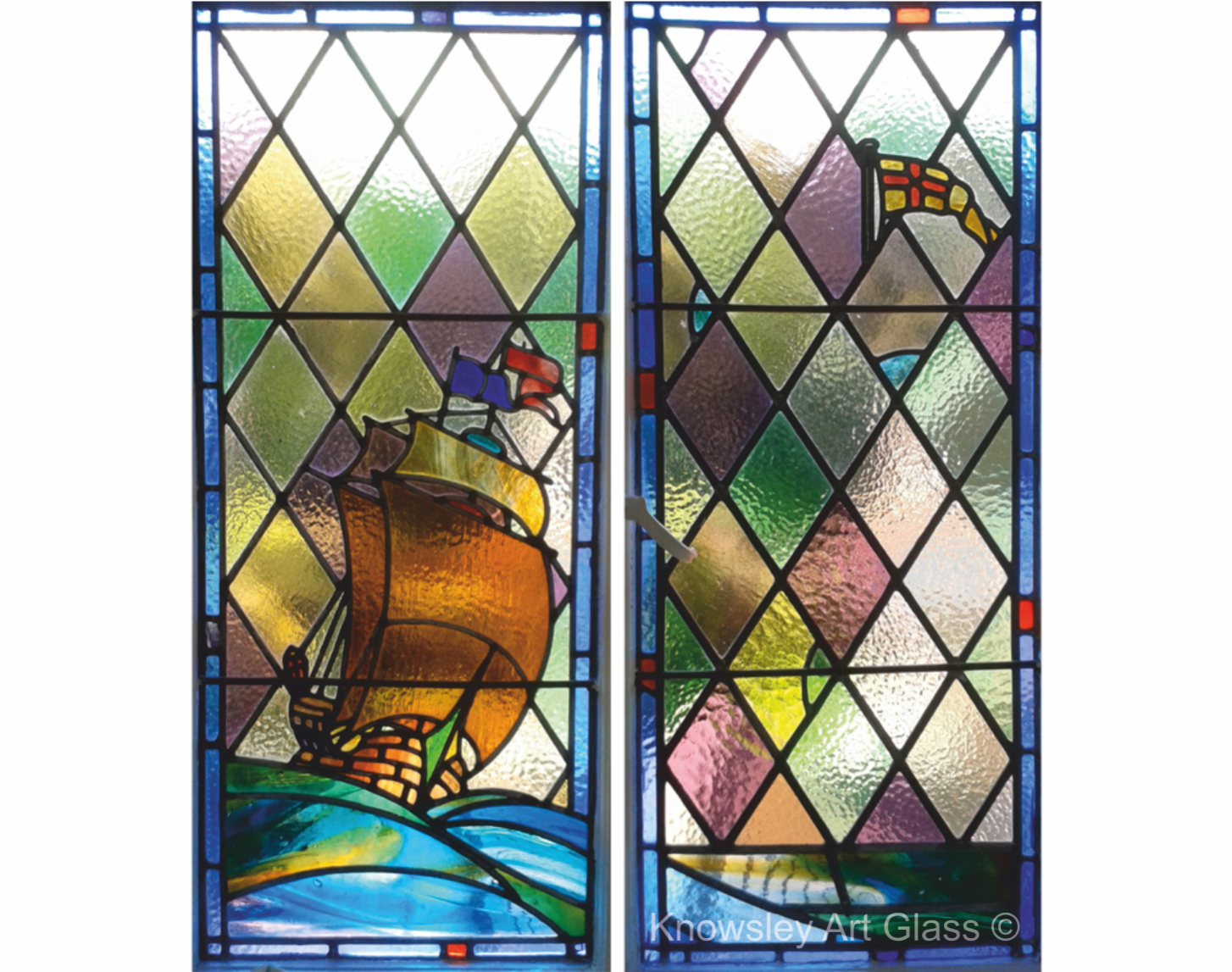 ship stained glass
