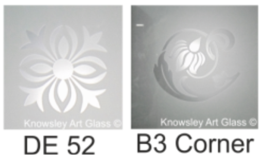 bathroom glass corners