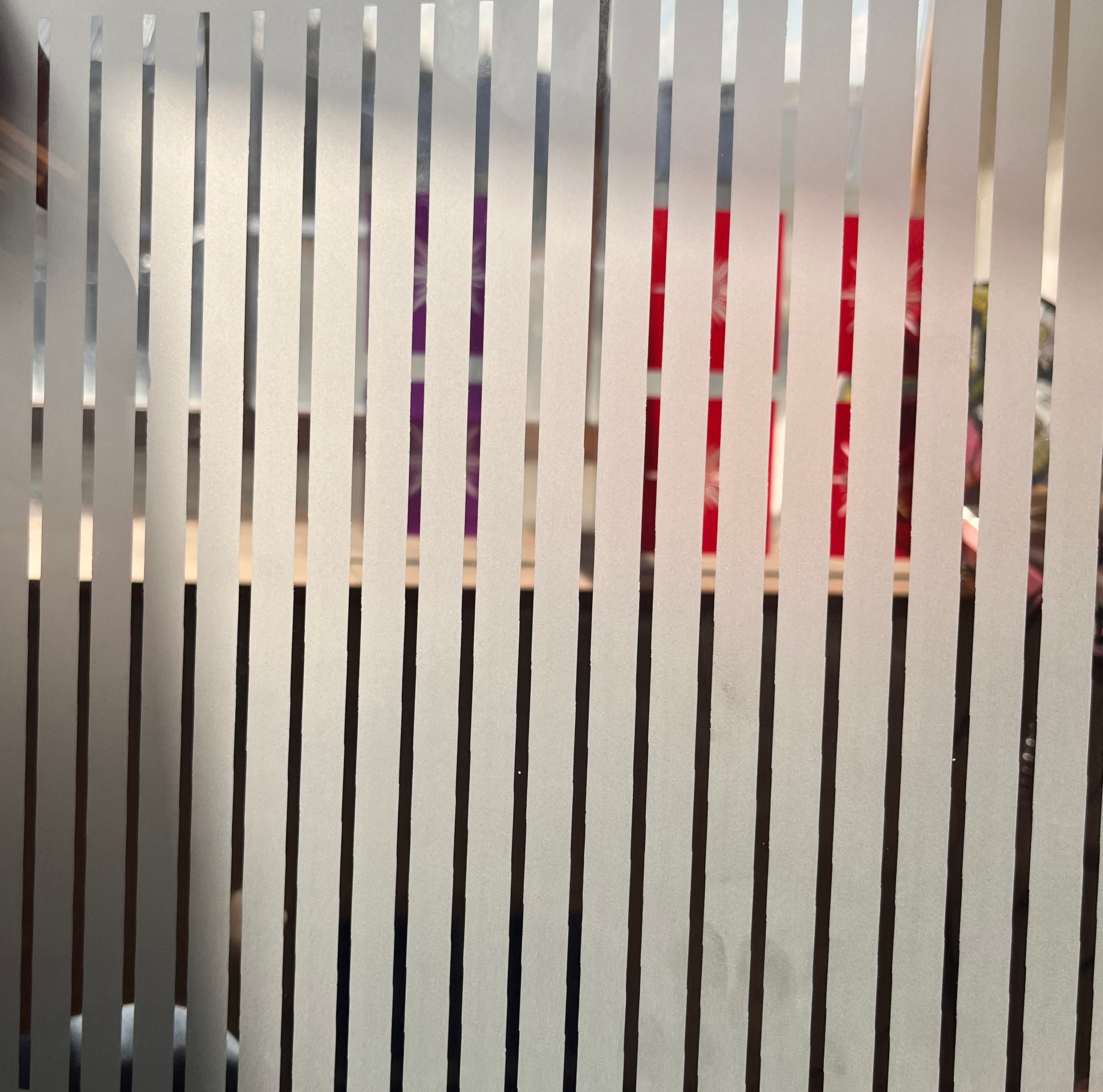 Modern Etched Glass Panel