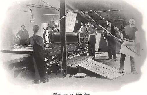 rolled glass made