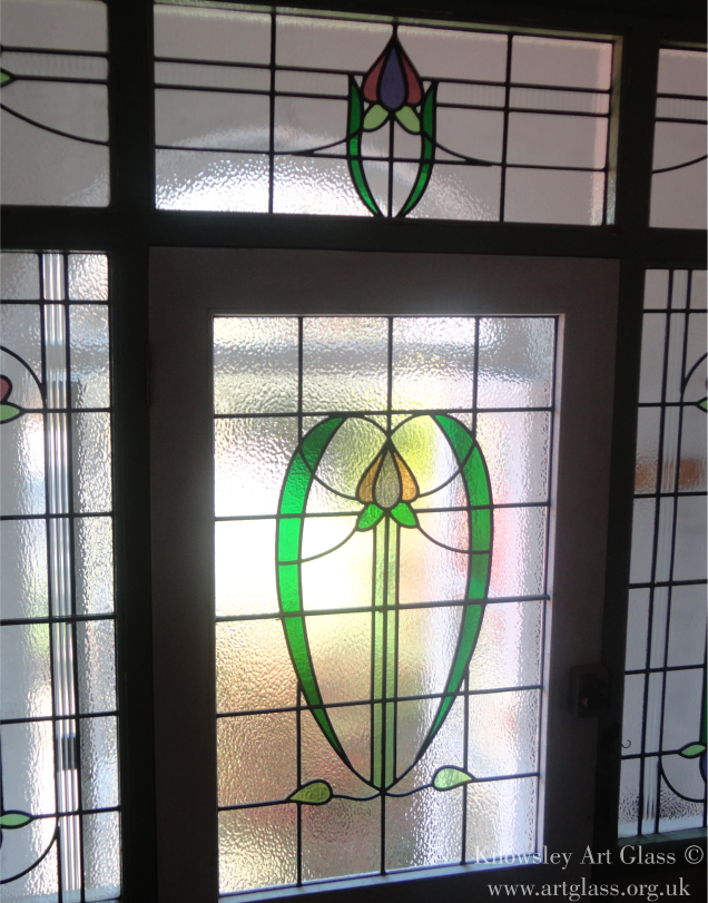 wide panel stained glass