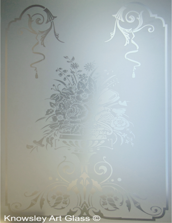 acid etched glass